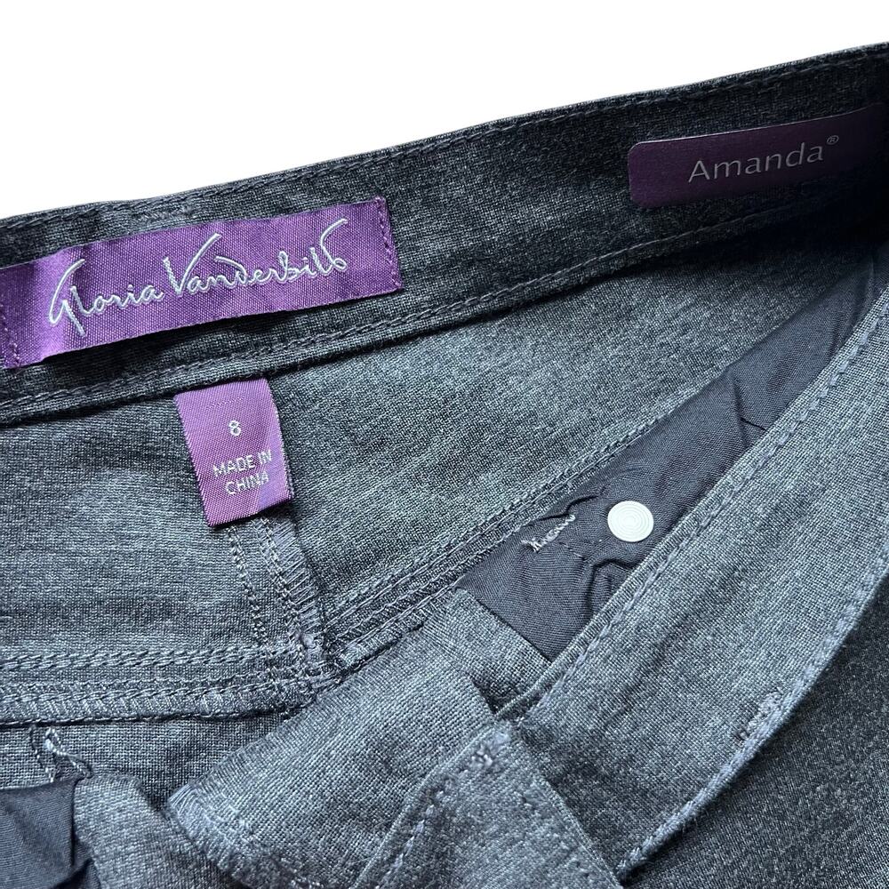Gloria Vanderbilt Women’s Size 8 Gray Amanda slim jeans - Picture 2 of 3